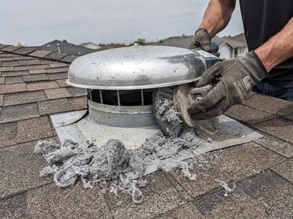 Cleaning Dryer Vent On Roof in University Heights