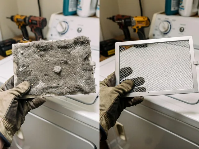 Professional lint trap cleaning by University Heights Dryer Vent Cleaning in University Heights