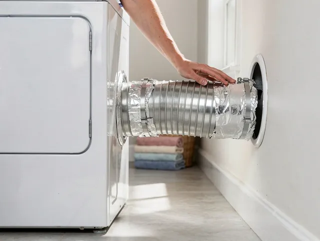 Professional dryer vent hose installation by University Heights Dryer Vent Cleaning in University Heights